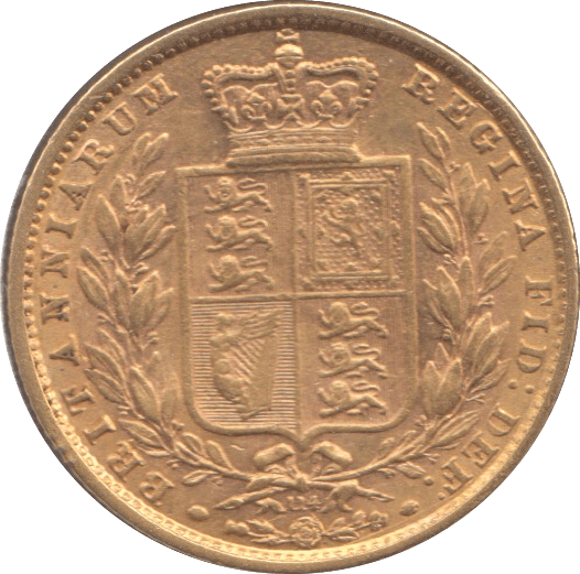 1870 GOLD SOVEREIGN ( GVF ) DIE 114 SHIELD BACK - Sovereign - Cambridgeshire Coins