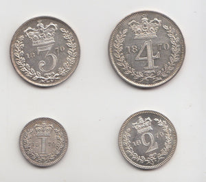 1870 MAUNDY SET VICTORIA - Maundy Set - Cambridgeshire Coins