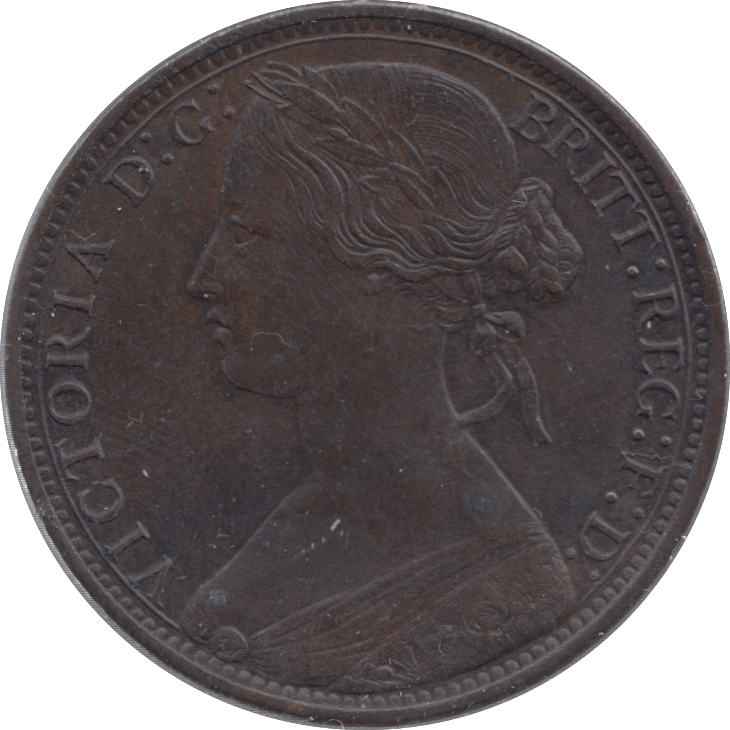 1870 PENNY ( AUNC ) 1 - Penny - Cambridgeshire Coins