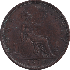 1870 PENNY ( GF ) - PENNY - Cambridgeshire Coins