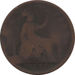 1870 PENNY ( POOR ) 2 31 - Penny - Cambridgeshire Coins