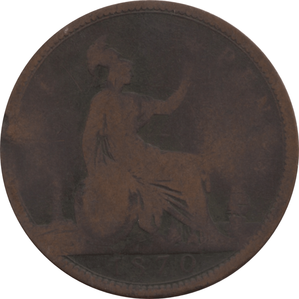 1870 PENNY ( POOR ) 2 31 - Penny - Cambridgeshire Coins
