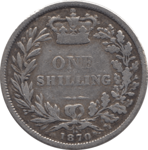 1870 SHILLING ( FINE ) DIE 14 - Shilling - Cambridgeshire Coins