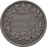 1870 SHILLING ( FINE ) DIE 14 - Shilling - Cambridgeshire Coins