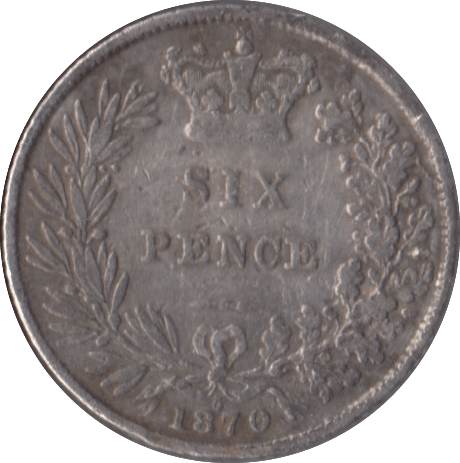 1870 SIXPENCE ( FINE ) - Sixpence - Cambridgeshire Coins