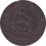 1870 SPAIN GRAND - WORLD COINS - Cambridgeshire Coins