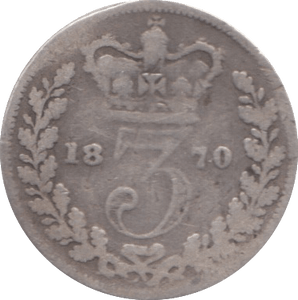 1870 THREEPENCE ( FAIR ) - Threepence - Cambridgeshire Coins