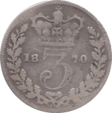 1870 THREEPENCE ( FAIR ) - Threepence - Cambridgeshire Coins