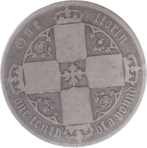 1871 FLORIN DIE 126 ( FAIR ) 6 - Florin - Cambridgeshire Coins