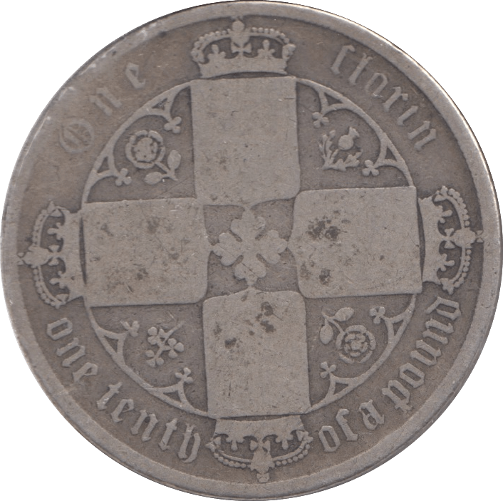 1871 FLORIN ( FAIR ) DIE 22 - Florin - Cambridgeshire Coins