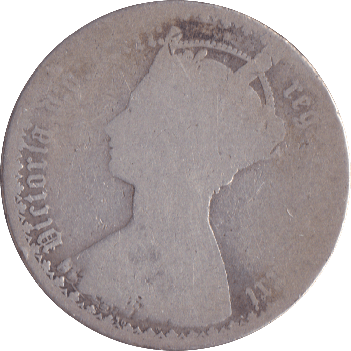 1871 FLORIN ( POOR ) DIE 56 - Florin - Cambridgeshire Coins