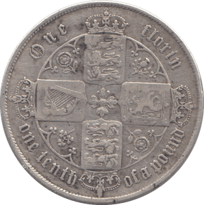 1871 FLORIN ( VF ) DIE 53 - Florin - Cambridgeshire Coins