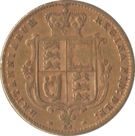 1871 GOLD HALF SOVEREIGN ( VF ) DIE 57 - Half Sovereign - Cambridgeshire Coins