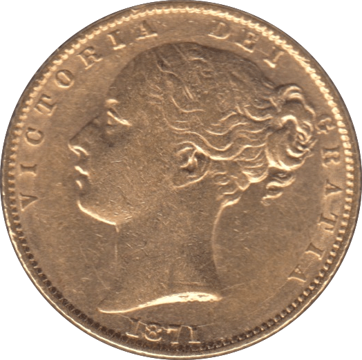 1871 GOLD SOVEREIGN ( GVF ) DIE 101 - Sovereign - Cambridgeshire Coins