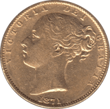 1871 GOLD SOVEREIGN ( GVF ) DIE 101 - Sovereign - Cambridgeshire Coins