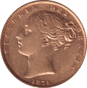 1871 GOLD SOVEREIGN ( GVF ) DIE 29 - Sovereign - Cambridgeshire Coins