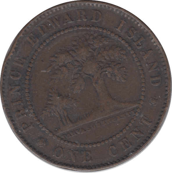 1871 ONE CENT PRINCE EDWARD ISLAND - WORLD coins - Cambridgeshire Coins