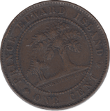 1871 ONE CENT PRINCE EDWARD ISLAND - WORLD coins - Cambridgeshire Coins