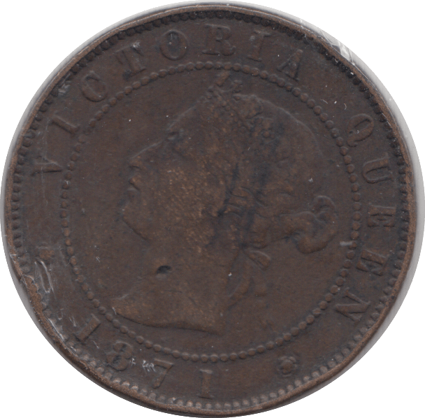 1871 ONE CENT PRINCE EDWARD ISLAND - WORLD coins - Cambridgeshire Coins
