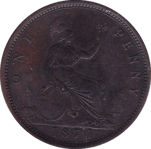 1871 PENNY ( GVF ) - Penny - Cambridgeshire Coins