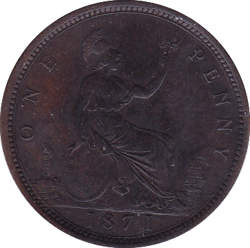 1871 PENNY ( GVF ) - Penny - Cambridgeshire Coins