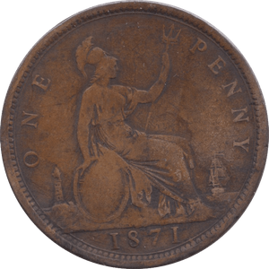 1871 PENNY ( NF ) - Penny - Cambridgeshire Coins