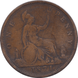 1871 PENNY ( NF ) - Penny - Cambridgeshire Coins