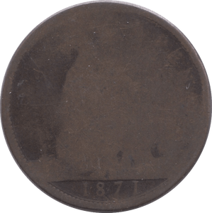 1871 PENNY ( POOR ) - PENNY - Cambridgeshire Coins