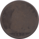 1871 PENNY ( POOR ) - PENNY - Cambridgeshire Coins