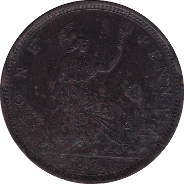 1871 PENNY ( VF ) - Penny - Cambridgeshire Coins