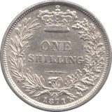 1871 SHILLING ( AUNC ) DIE 10 - Shilling - Cambridgeshire Coins