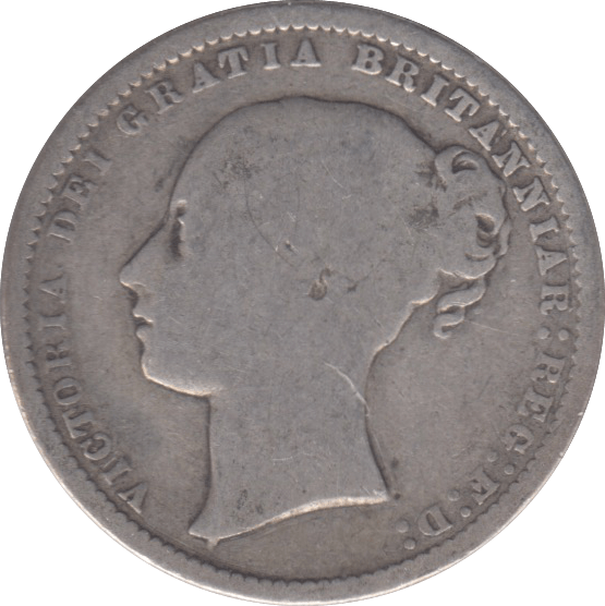 1871 SHILLING DIE 45 ( NF ) 13 - Shilling - Cambridgeshire Coins