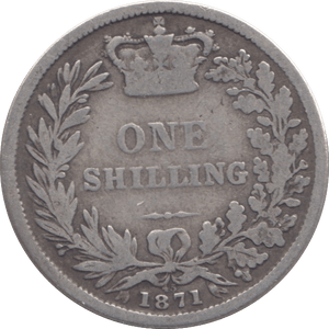 1871 SHILLING DIE 45 ( NF ) 13 - Shilling - Cambridgeshire Coins