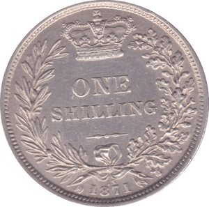 1871 SHILLING ( EF ) DIE 13 - Shilling - Cambridgeshire Coins