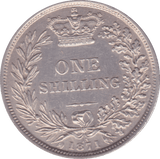 1871 SHILLING ( EF ) DIE 13 - Shilling - Cambridgeshire Coins