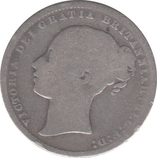 1871 SHILLING ( FAIR ) DIE 8 - SHILLING - Cambridgeshire Coins
