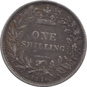 1871 SHILLING ( GF ) DIE 14 6 - Shilling - Cambridgeshire Coins