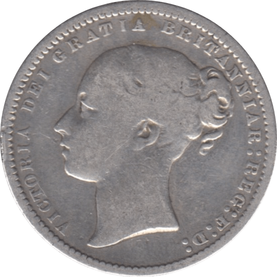 1871 SHILLING ( NF ) 4 DIE 9 - Shilling - Cambridgeshire Coins