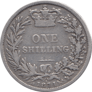 1871 SHILLING ( NF ) 4 DIE 9 - Shilling - Cambridgeshire Coins