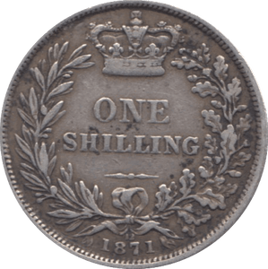 1871 SHILLING ( VF ) DIE 12 - Shilling - Cambridgeshire Coins