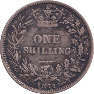1871 SHILLING ( VF ) - Shilling - Cambridgeshire Coins