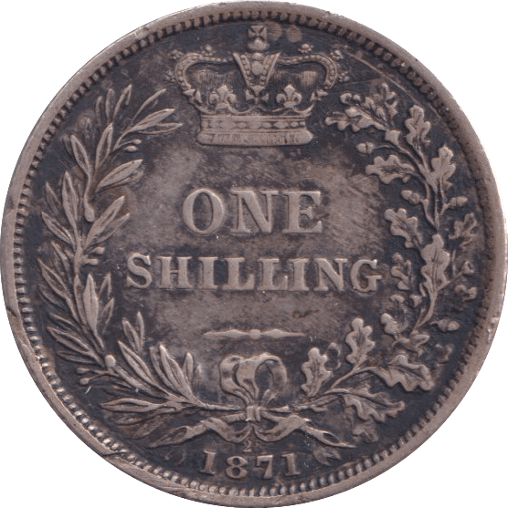 1871 SHILLING ( VF ) - Shilling - Cambridgeshire Coins
