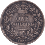 1871 SHILLING ( VF ) - Shilling - Cambridgeshire Coins