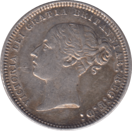 1871 SIXPENCE ( EF ) DIE 28 - Sixpence - Cambridgeshire Coins