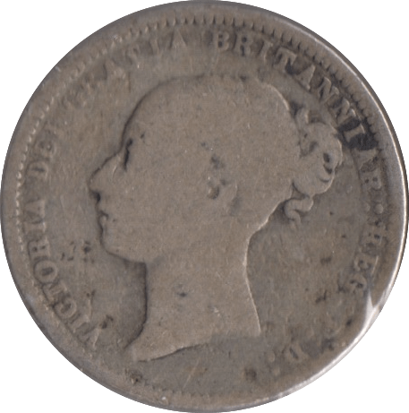 1871 SIXPENCE ( FAIR ) - Sixpence - Cambridgeshire Coins