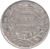 1871 SIXPENCE ( FINE ) 6 - Sixpence - Cambridgeshire Coins