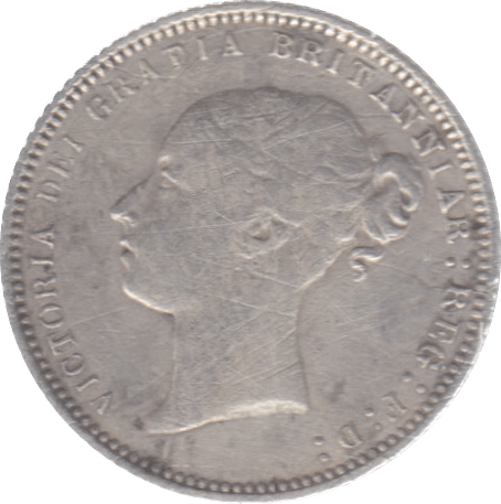 1871 SIXPENCE ( FINE ) 6 - Sixpence - Cambridgeshire Coins