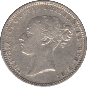 1871 SIXPENCE ( GVF ) DIE 19 - Sixpence - Cambridgeshire Coins
