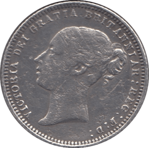 1871 SIXPENCE ( GVF ) DIE 8 - Sixpence - Cambridgeshire Coins