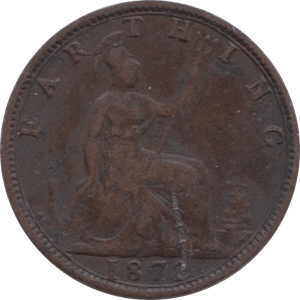 1872 FARTHING ( FAIR ) - Farthing - Cambridgeshire Coins